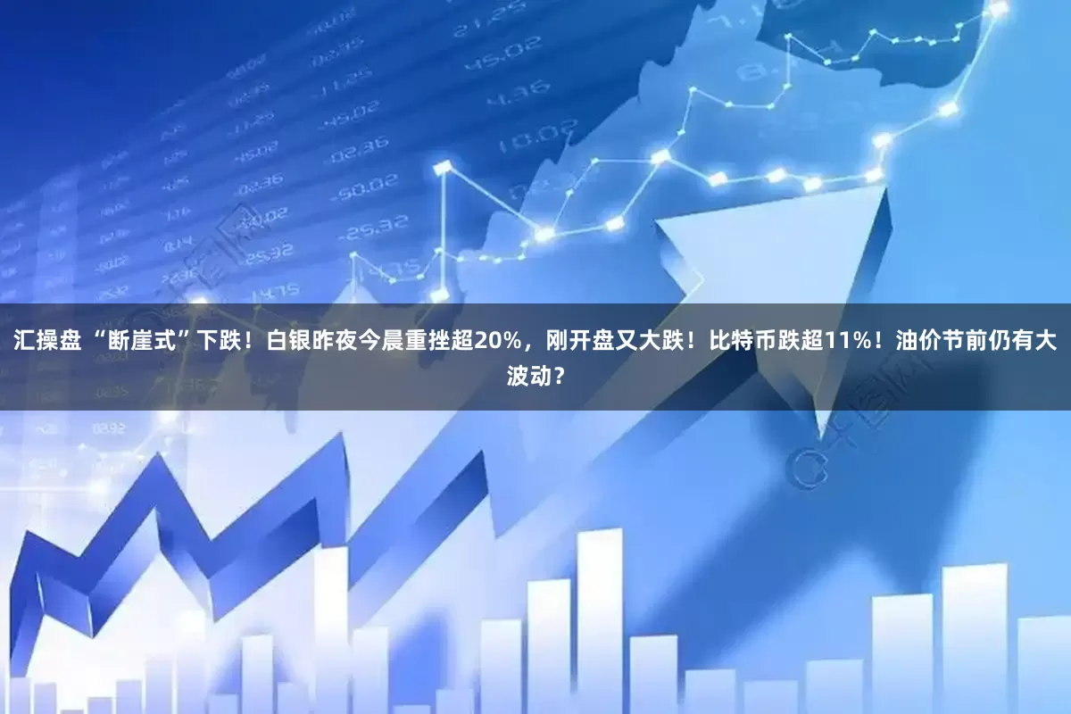 汇操盘 “断崖式”下跌！白银昨夜今晨重挫超20%，刚开盘又大跌！比特币跌超11%！油价节前仍有大波动？